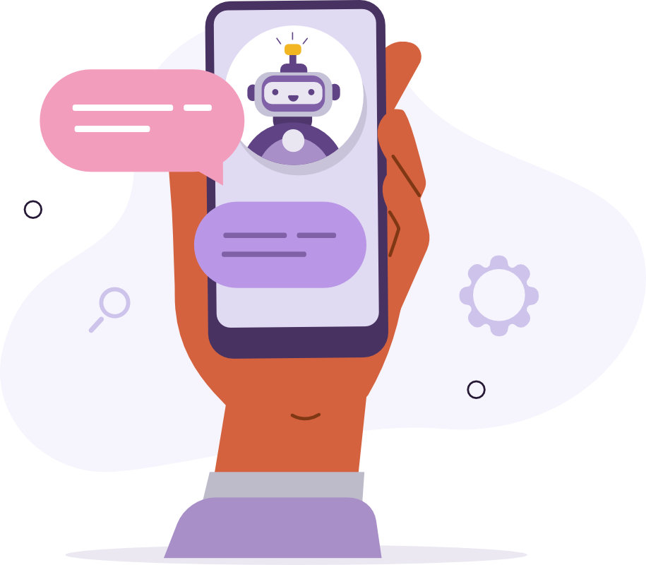 use of chatbots on websites - customer support